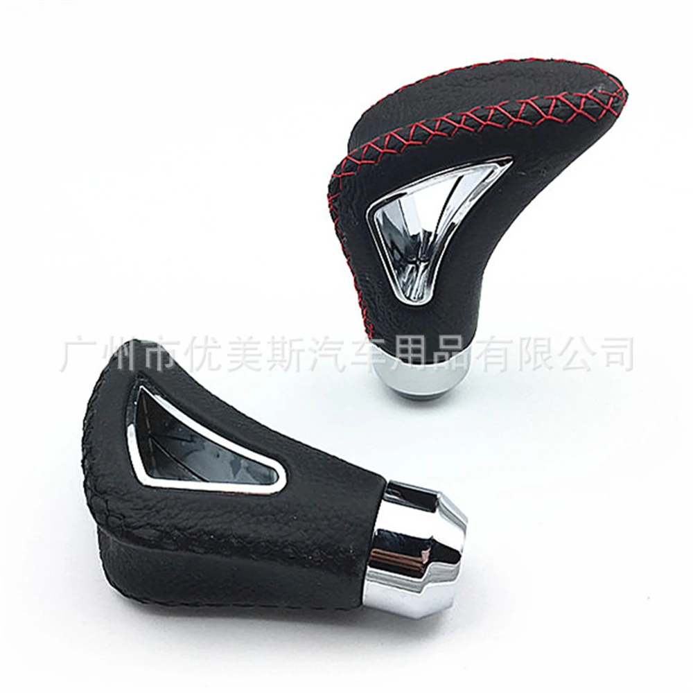 

Universal 5 Speed 5R Red Line Car Aluminum Leather Manual Gear Shift Knob Stick MT AT Red Line Gearstick Lever Shifter Knob