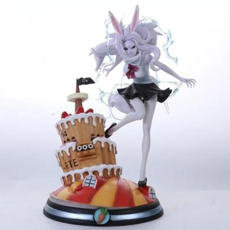 

Anime ONE PIECE Resin Rabbit Garrot The moonlight lion GK Straw hat Pirates PVC Action Figure Collection Model Toy BOX 32CM Q659