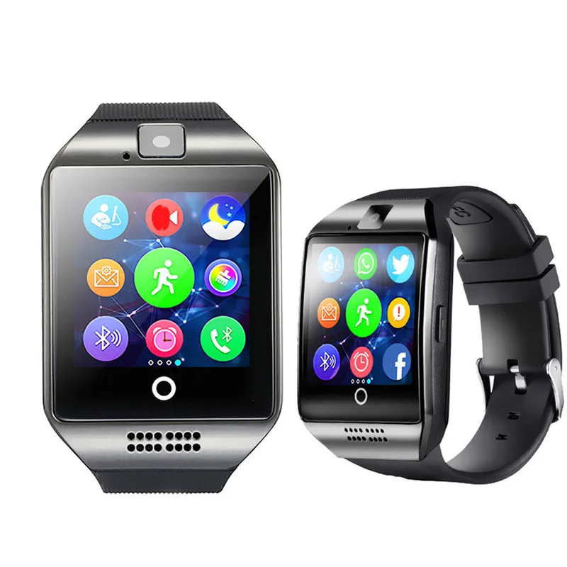 pureglare smart watch 2020 q18 digital touch screen bluetooth compatible bracelet camera support ios android phones watches free global shipping