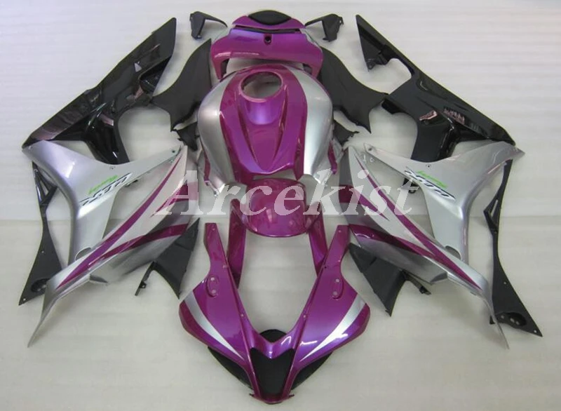 

New ABS Motorcycle Whole Fairings Kit Fit for HONDA CBR600RR F5 2007 2008 CBR600 600RR 07 08 Custom Free silver pink