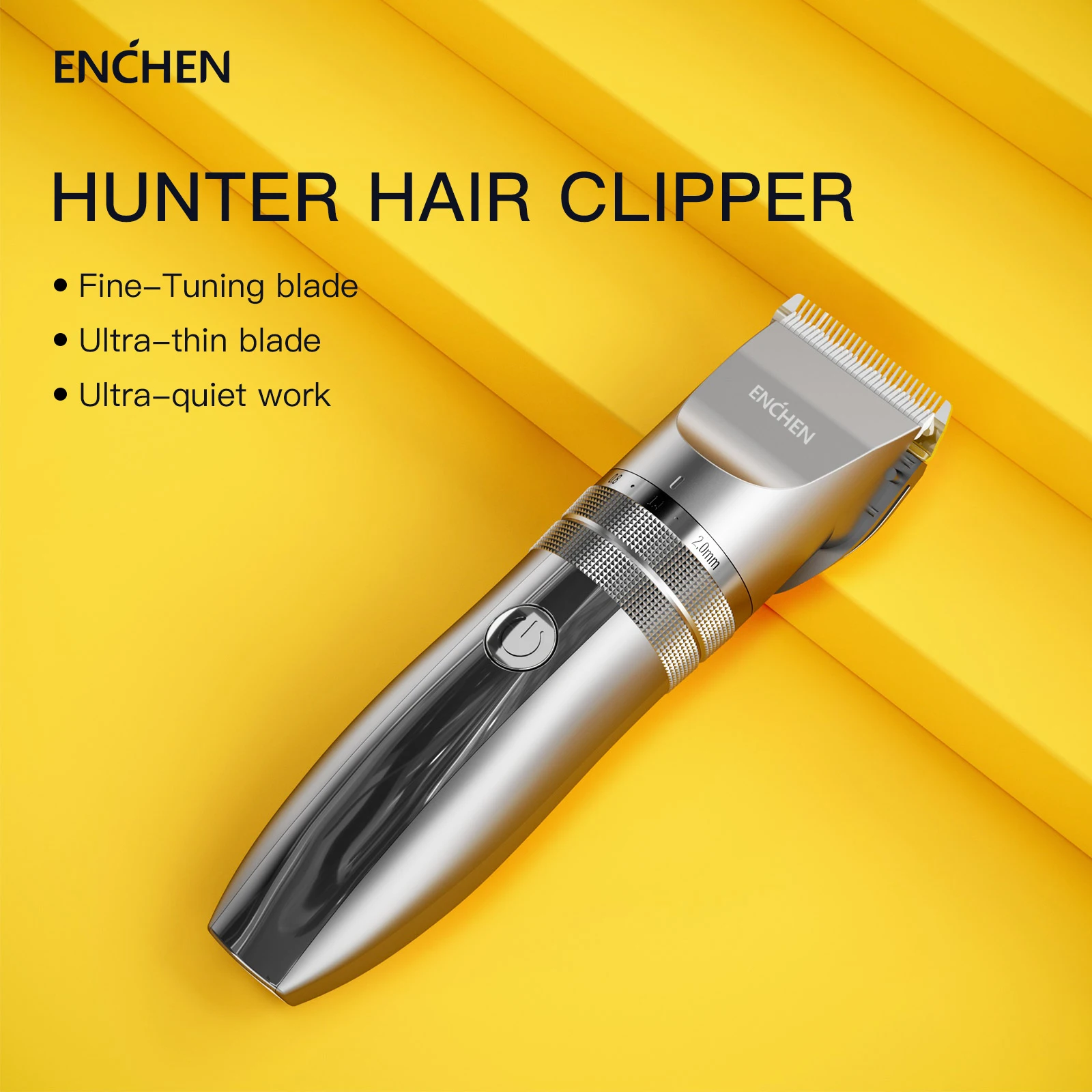  Машинка для стрижки волос ENCHEN hunter, аккумуляторная, электробритва, USB 