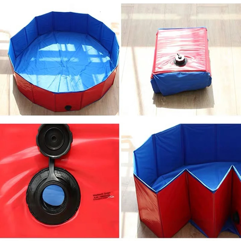 Для плавания собак складной бассейн Ванна Портативный щенок купальный