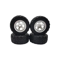 4pcs rubber tires wheel upgrade for wpl d12 110 rc truck car parts