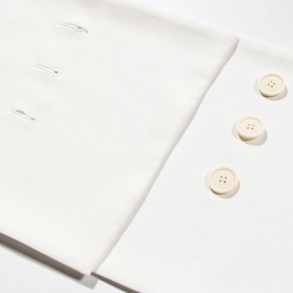 

New Fashion 2021 Baroque Designer Blazer Jacket Women's Buttons Blazer White Casual Long Sleeve Blazer Jacket Outerwear