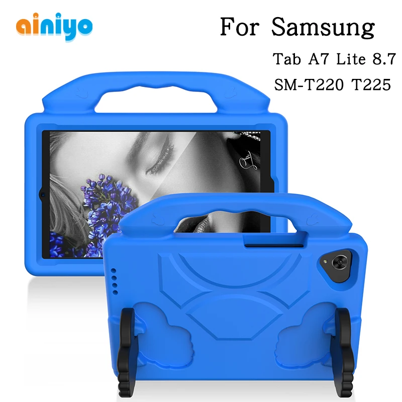 

For Samsung A7 Lite 8.7" Case EVA shockproof tablet Stand Coque Cover for Galaxy Tab A7 Lite 8.7 (2021) SM-T225 SM-T220