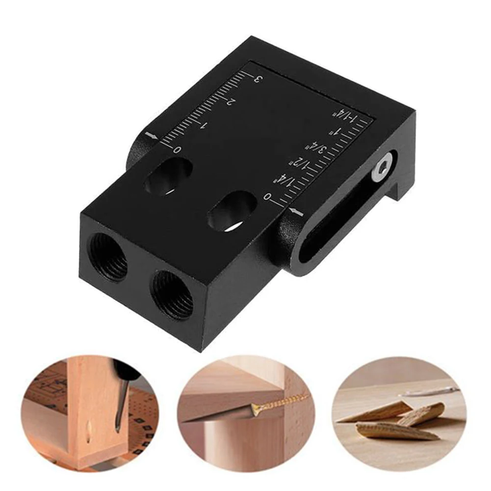 

38pcs Power Tools Adjustable Easy Use 15 Degree Angle Drilling Portable Pocket Hole Jig Kit Positioner Practical For Woodworking