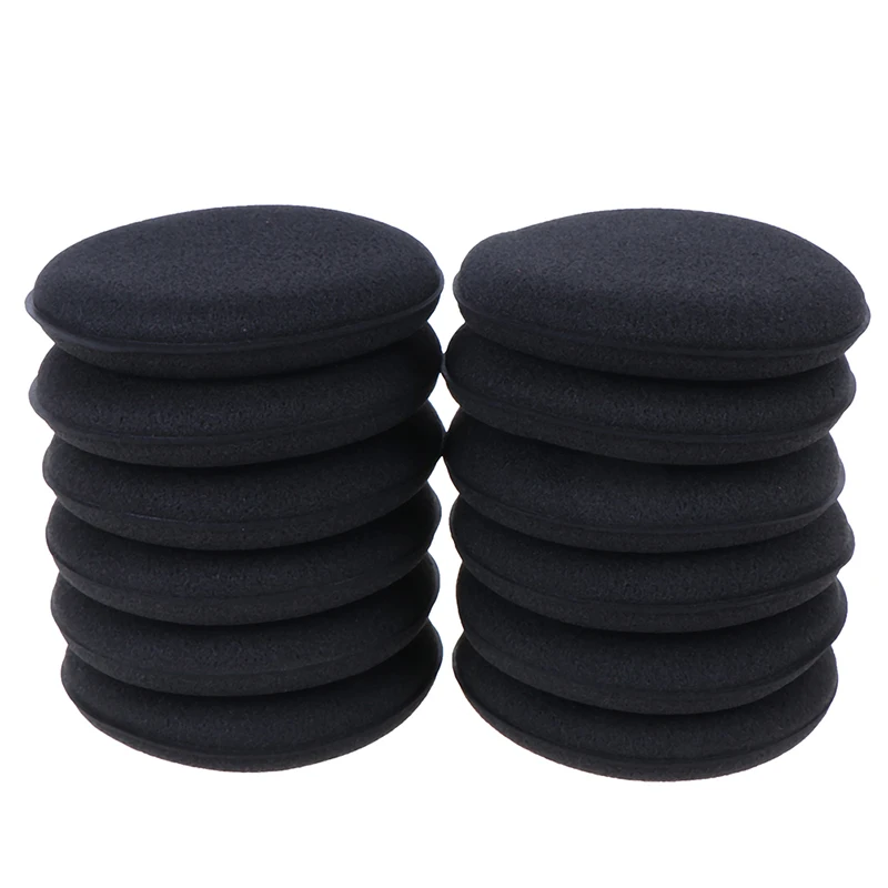 

Hot sale 12pcs High Density Foam Sponge Auto Detailing Applicator Pad Best For Waxing and Polishing