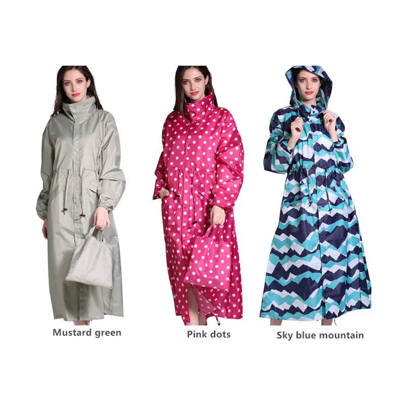Длинный дождевик для женщин и мужчин водонепроницаемый прогулок пончо куртка Capa