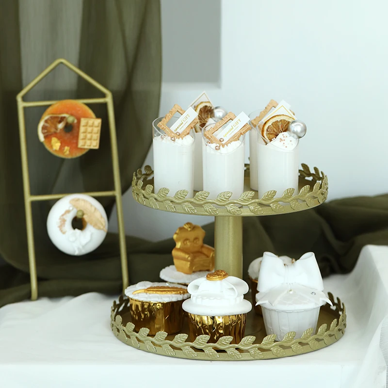 Подставка для торта SWEETGO Gold Sparkl 1 шт. подсолнуха стеклянные подносы металлические