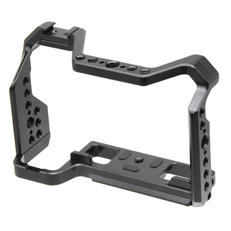 

DSLR Camera Cage Aluminum Alloy Housing Case Cold Shoe Camera Protective Cage Kit for FUJIFILM X-S10 Camera
