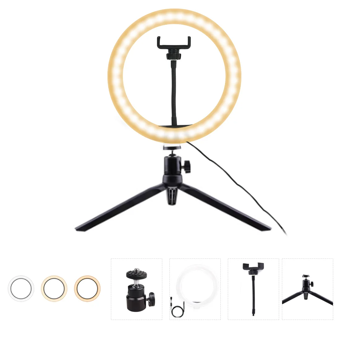 6 дюймовая мини YouTube светодиодный настольный кольцевой светильник с штатив