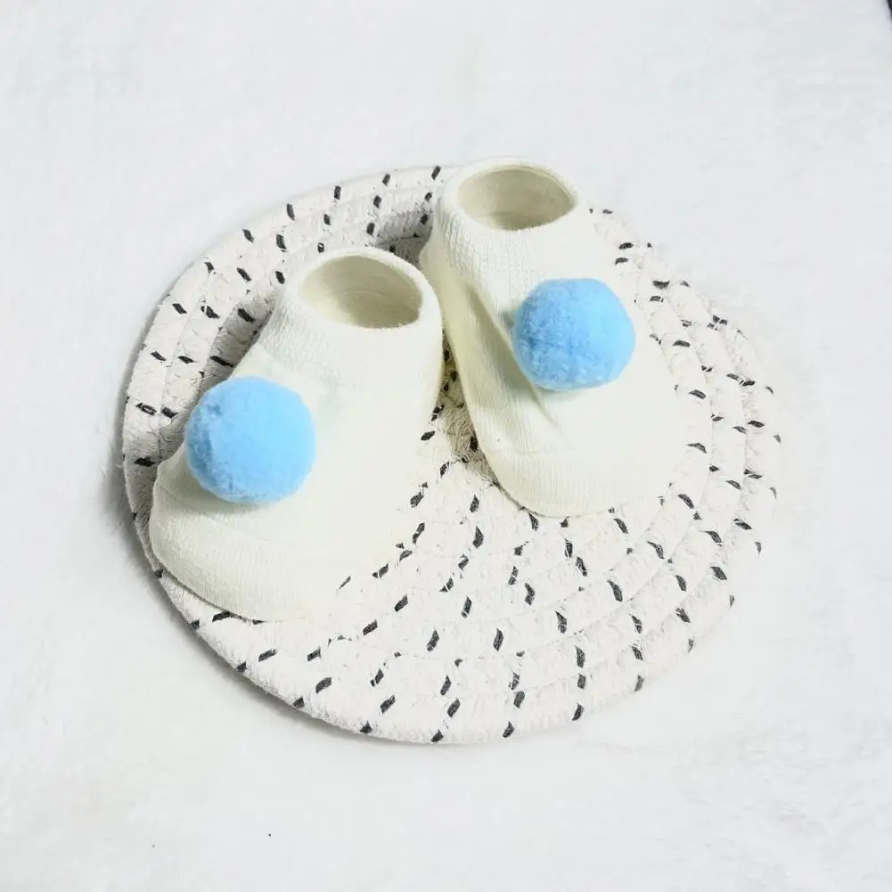 Calcetines de algod&oacute;n antideslizantes para beb&eacute;, dise&ntilde;o de Pomp&oacute;n, para interiores, 1 par-3