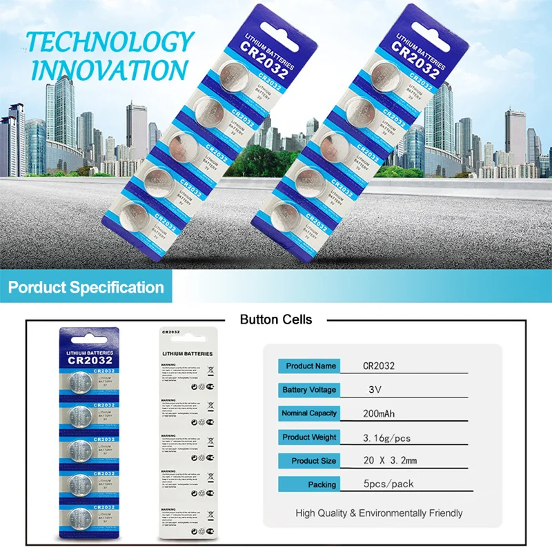 PHOMAX cr2032 15 шт./нержавеющая сталь часы батареи Калькулятор батарея cr 2032 в машине