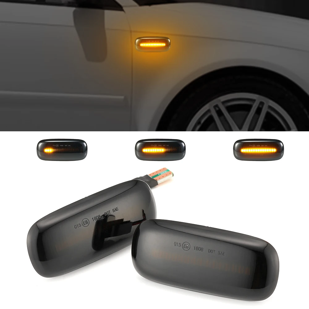 2 шт. светодиодный динамический Боковой габаритный фонарь поворота светильник