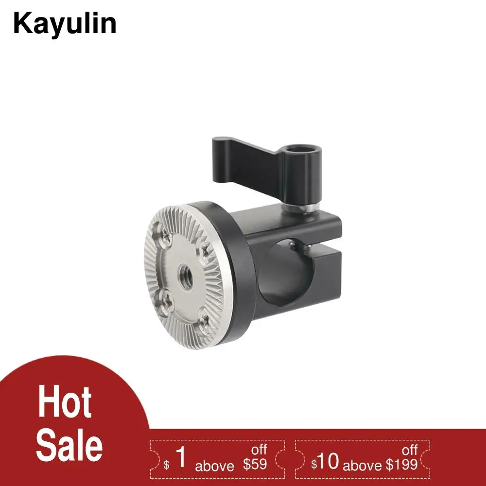 Kayulin новый дизайн 15 мм одиночный рельсовый стержень зажим с М6 ARRI стиль Розетка