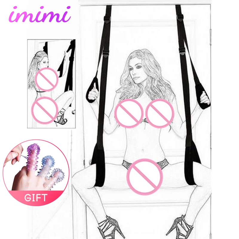 Gode Фетиш бондаж любовь Висячие двери качели аксессуары привязная система Холтер