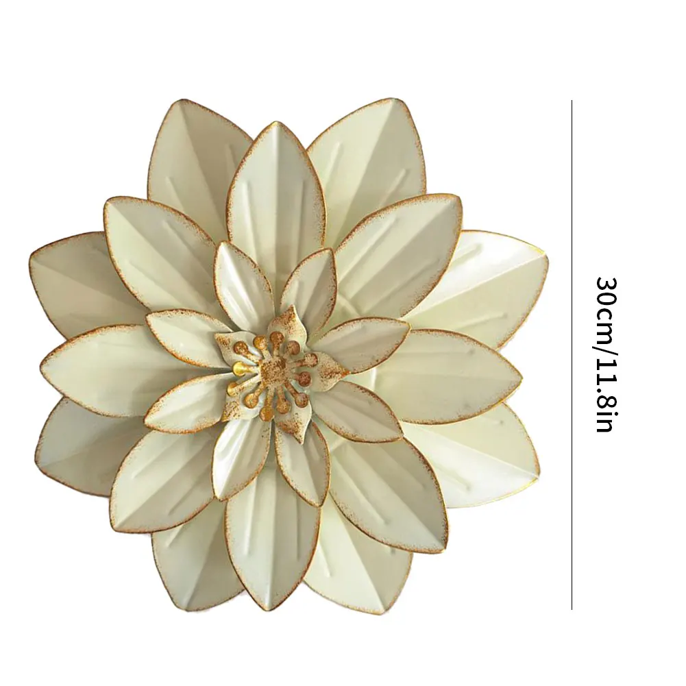 

Metal Wall Decoration Flowers Multiple Layer Floral Hanging Sculptures Art Flower Wedding Flowers Wall Home Decorative