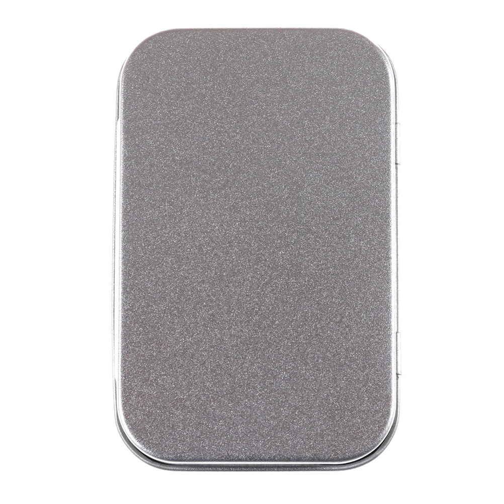 Портативный жестяной контейнер для хранения лекарств и таблеток с крышкой