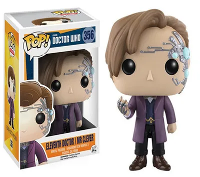 FUNKO POP 10 см Doctor Who Eleventh Doctor Mr Clever 356& Tenth Doctor 221# виниловые Коллекционные Фигурки Модель игрушки