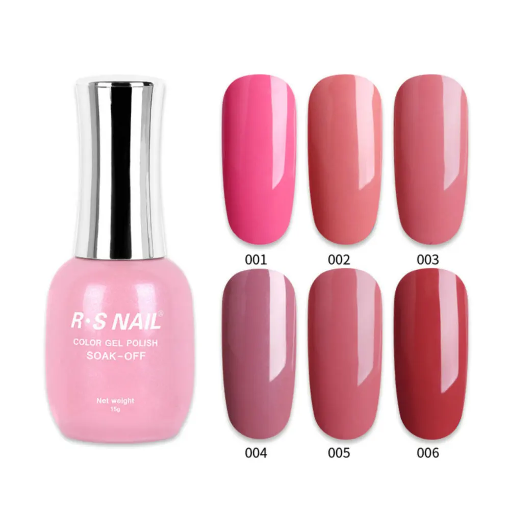 Гель-лак для ногтей RS УФ-лак Полупостоянный Гибридный гелевый розовый гель Vainish