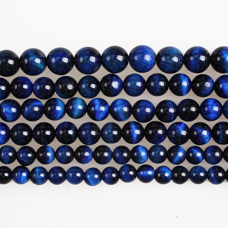 Natural Stone Blue Tiger Eye Stone Beads Round Loose Beads 4 6 8 10 12mm Beads For Diy Jewelry Making