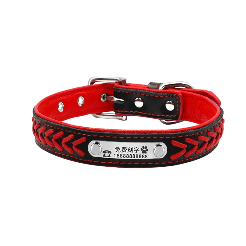Ошейник для собак идентификационная карточка с бесплатной надписью ошейник