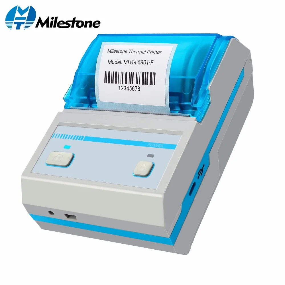

58MM Barcode Thermal Printer Printing Sticker Android IOS Mini Wireless Bluetooth Label Printer Mini Pocket Printer For Store