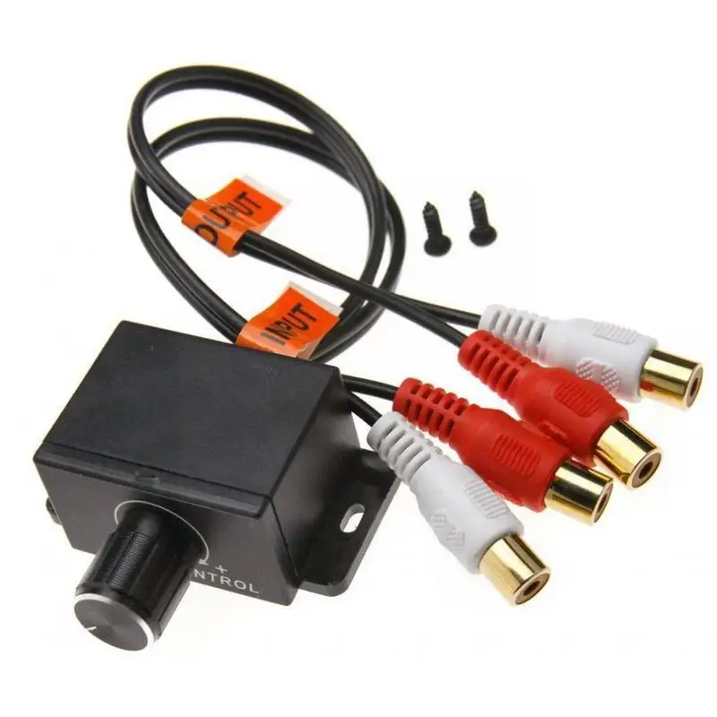 Универсальный автомобильный усилитель звука бас RCA уровень удаленный