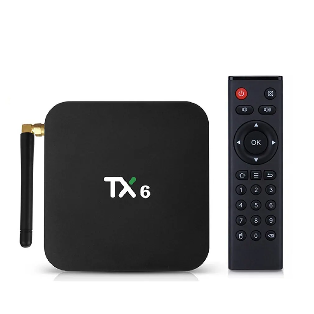 

TX6 TV Box Home Smart TV BOXH6 Player Audio Playback Format MP3 WMA WAV TF Card Reader 5V/2A TV Box