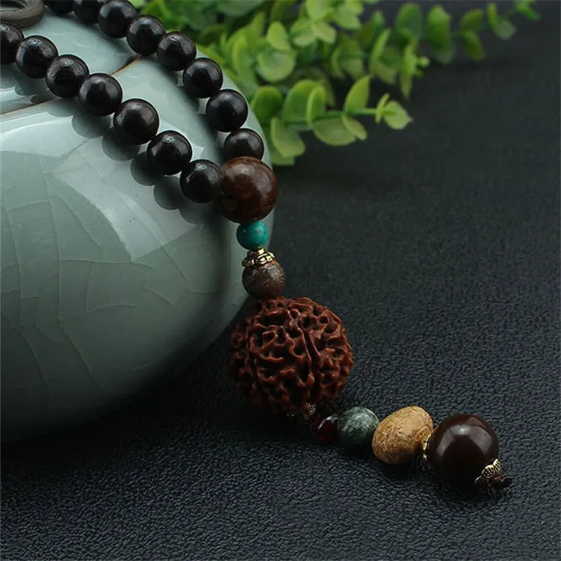 Бусины Ваджра Бодхи рудракши семена наручные мала Тибетский буддистский