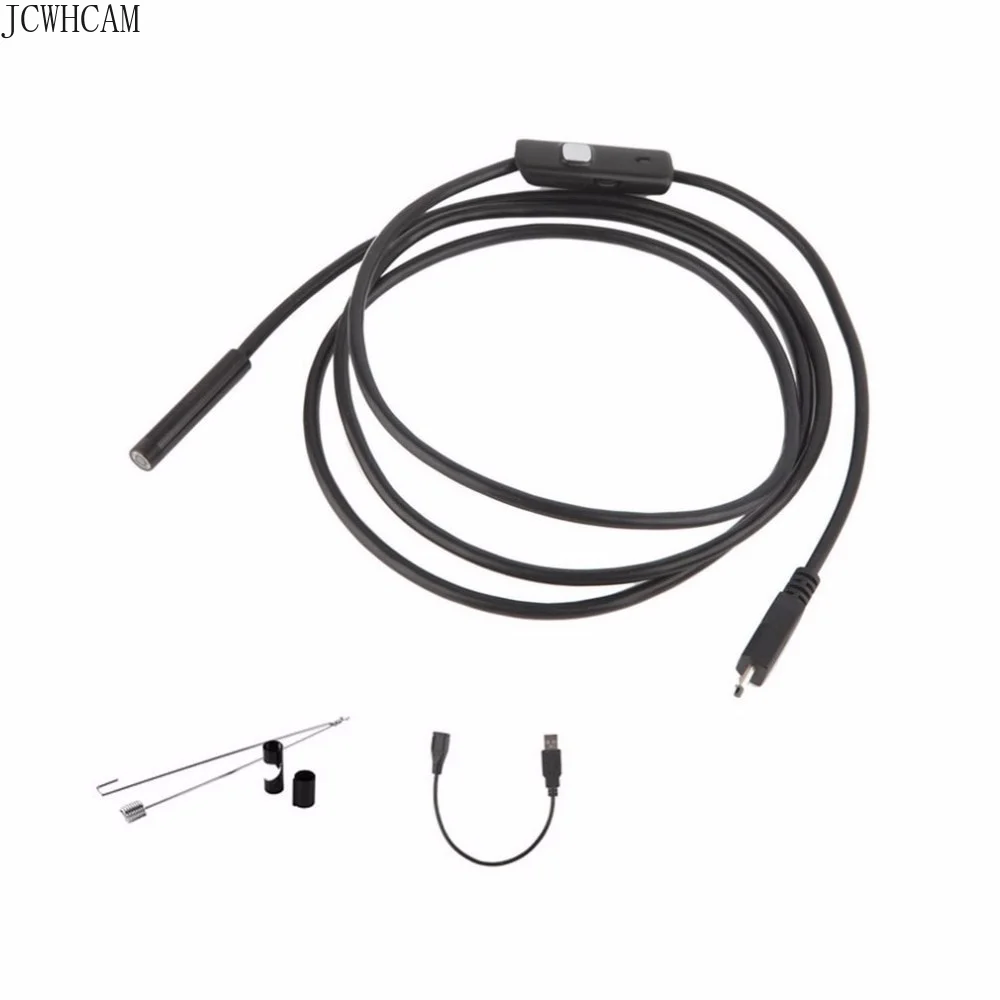 Водонепроницаемая камера-эндоскоп IP67 1 м 2 5 10 Полужесткий usb-эндоскоп с 6