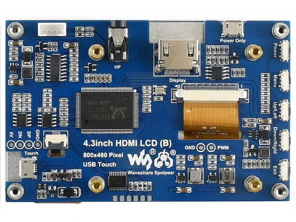 Raspberry Pi 3 4 дюйма HDMI ЖК-экран резистивный сенсорный ЖК-дисплей SPI | Электроника