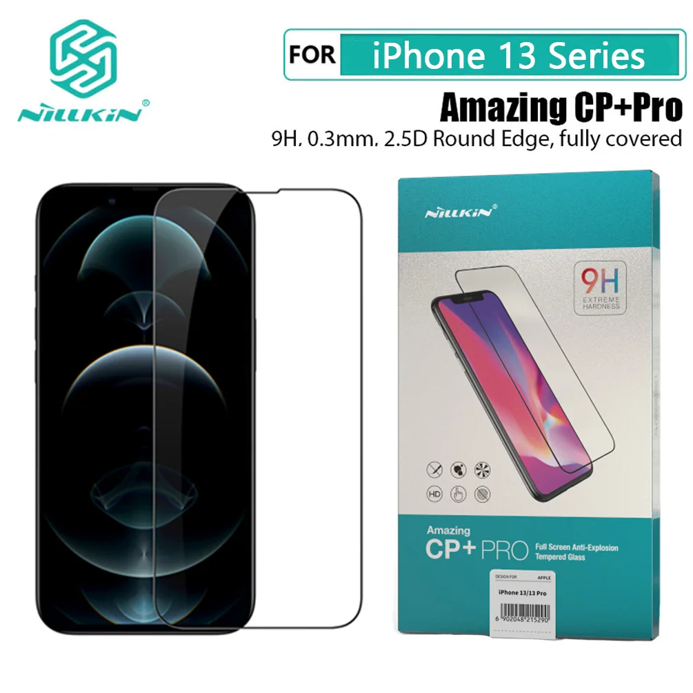 

Закаленное стекло NILLKIN CP + Pro 9H для iPhone 13 Pro, взрывобезопасная защита экрана из закаленного стекла для iPhone 13 Pro Max Mini 13Mini, пленка