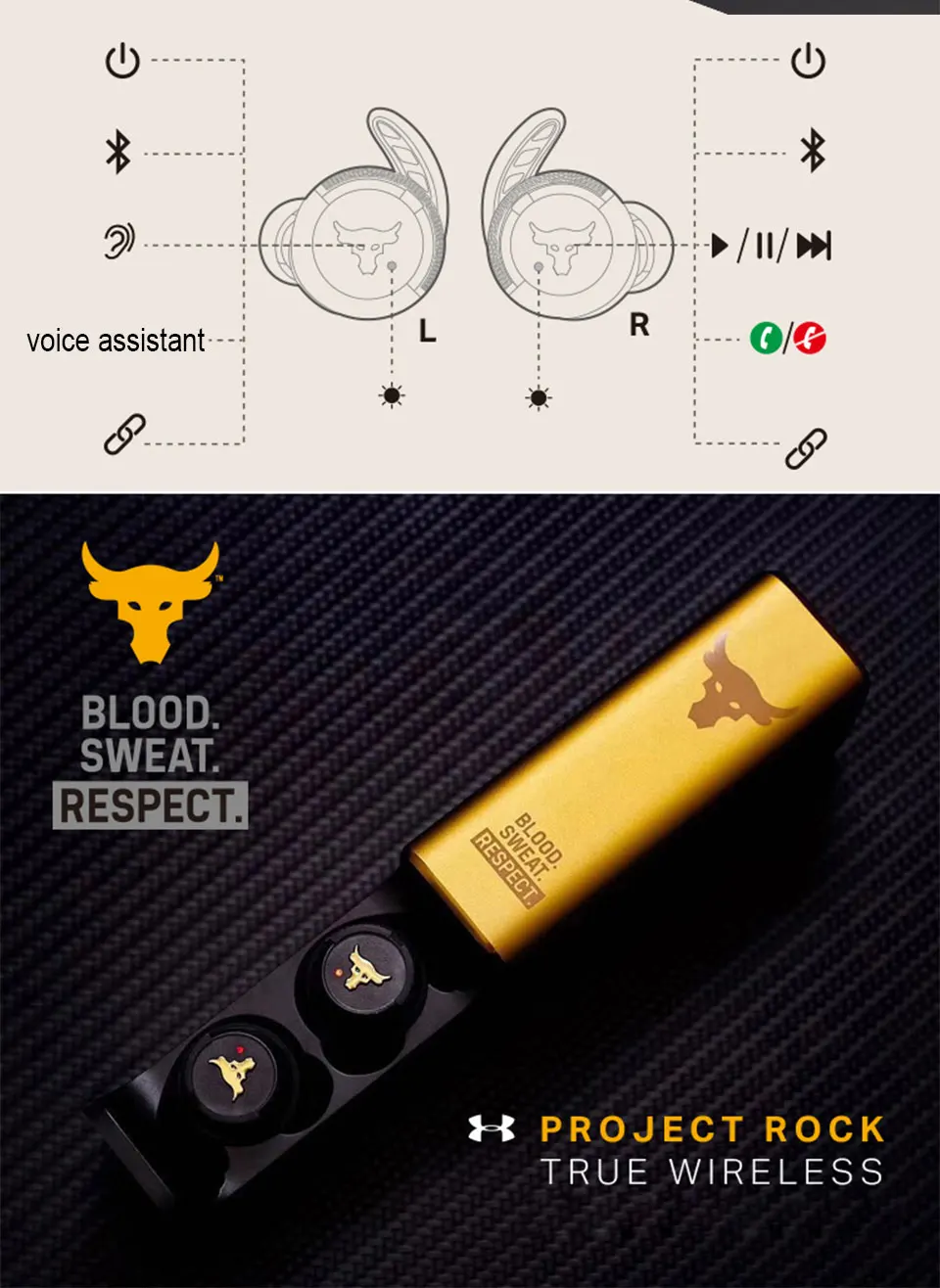 JBL мкА FLASH PROJECT ROCK Ture беспроводные наушники Bluetooth спортивные наушники Водонепроницаемые Наушники Громкая связь вызов с микрофоном зарядная коробка