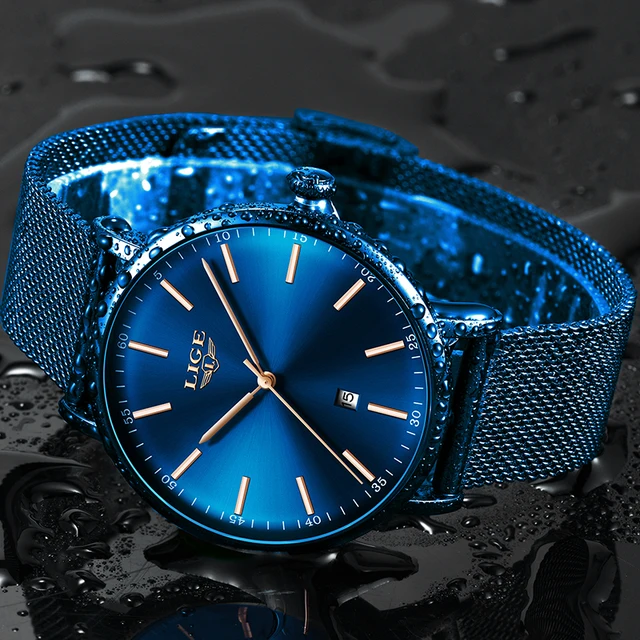 LIGE Womens Watches Top Brand Luxury Waterproof Watch Fashion Ladies Stainless Steel Wristwatch Casual Quartz Clock Reloj Mujer 3