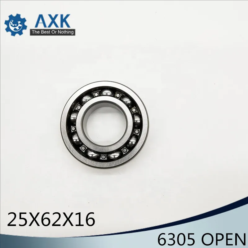 6305 открытый нестандартный шариковый подшипник 25*62*16 мм ABEC-3 P6(1 шт) для мотоциклов коленчатый вал двигателя без смазки