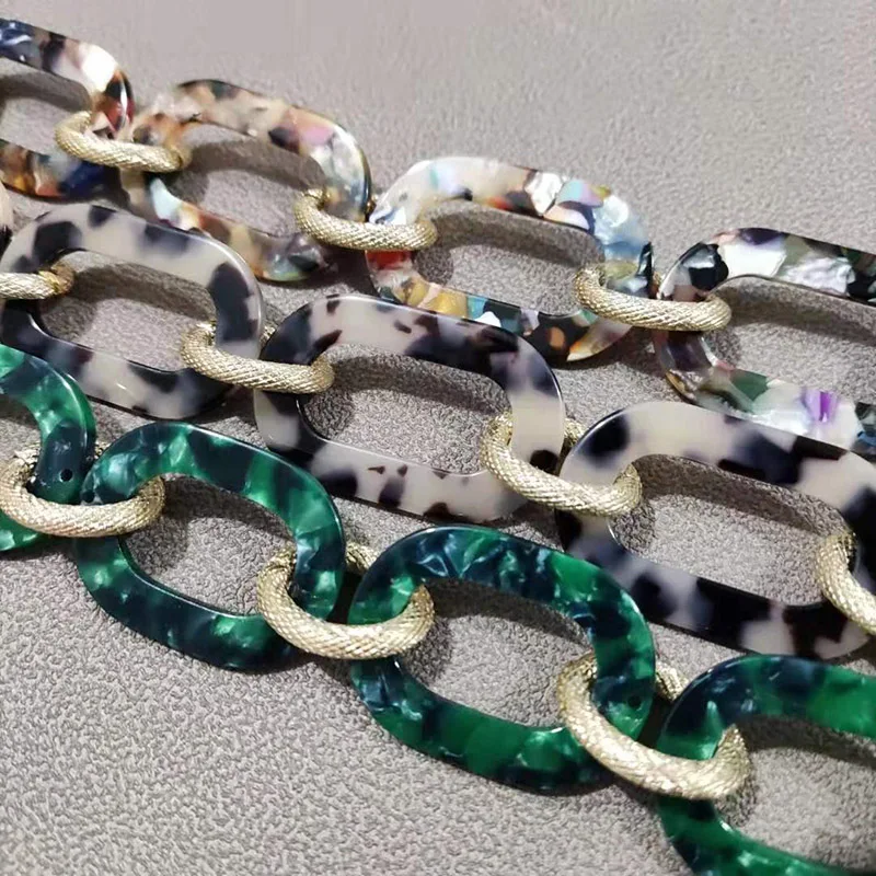 

1Pc 31cm Acrylic Resin Bag Strap For Shoulder Bag Handbag Chain Strap Detachable Belts Handle Bag Accessories Fashion Bag Chain