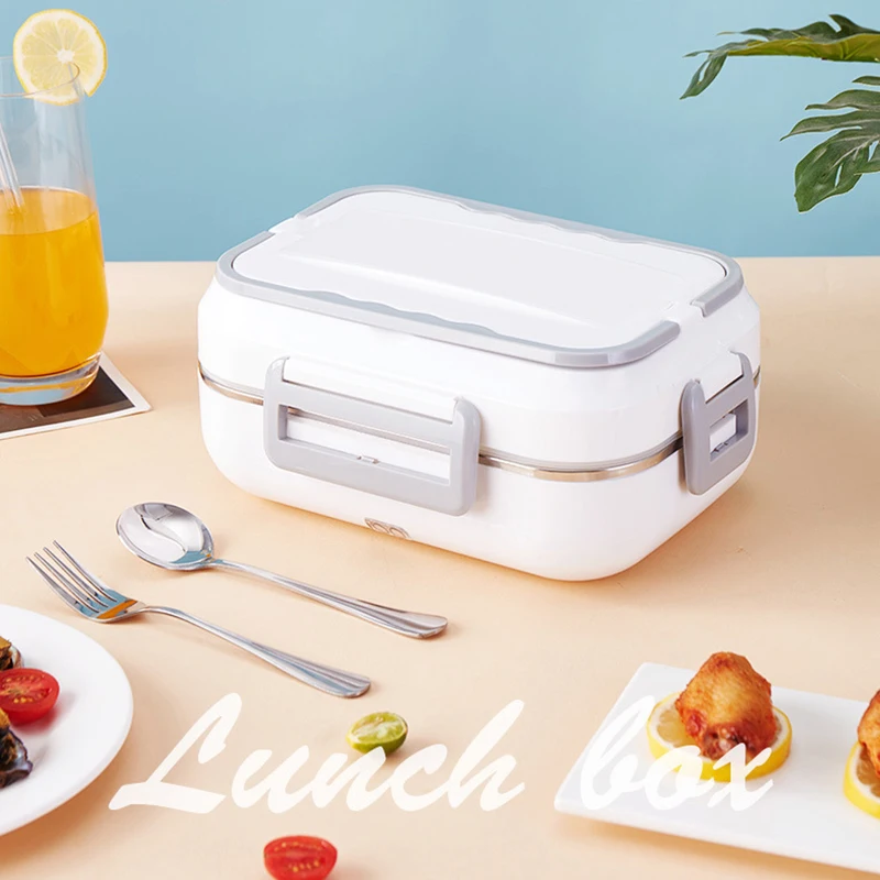 

Portable Electric Heating Lunch Box Home Car Office Heating Insulation Microwave Bento Food Storage No Need To Inject Water