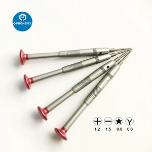 Набор мини-отверток PHONEFIX S2, хромированные Инструменты для ремонта телефонов, отвертки Pentalobe для электроники, набор для ремонта