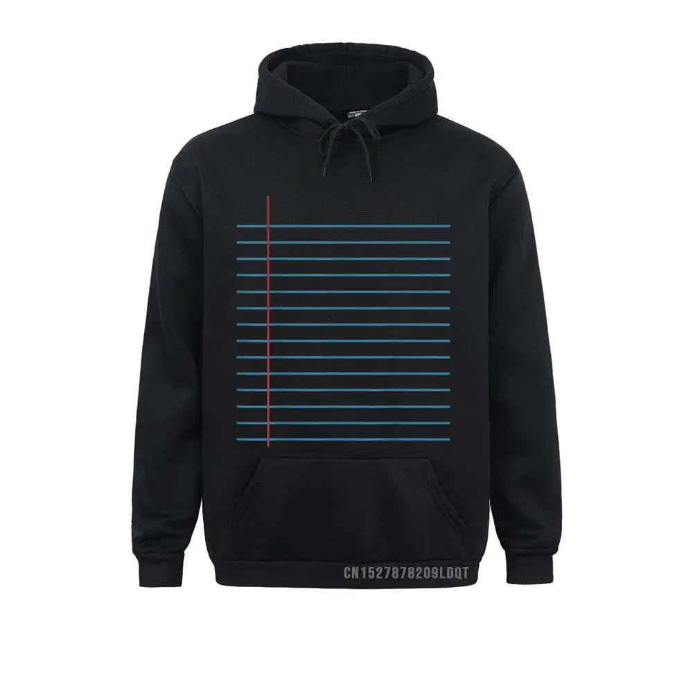 

Lined Paper Notebook Funny School Student Gift Sweatshirts Long Sleeve New Arrival Student Winter Hoodies Normal Clothes