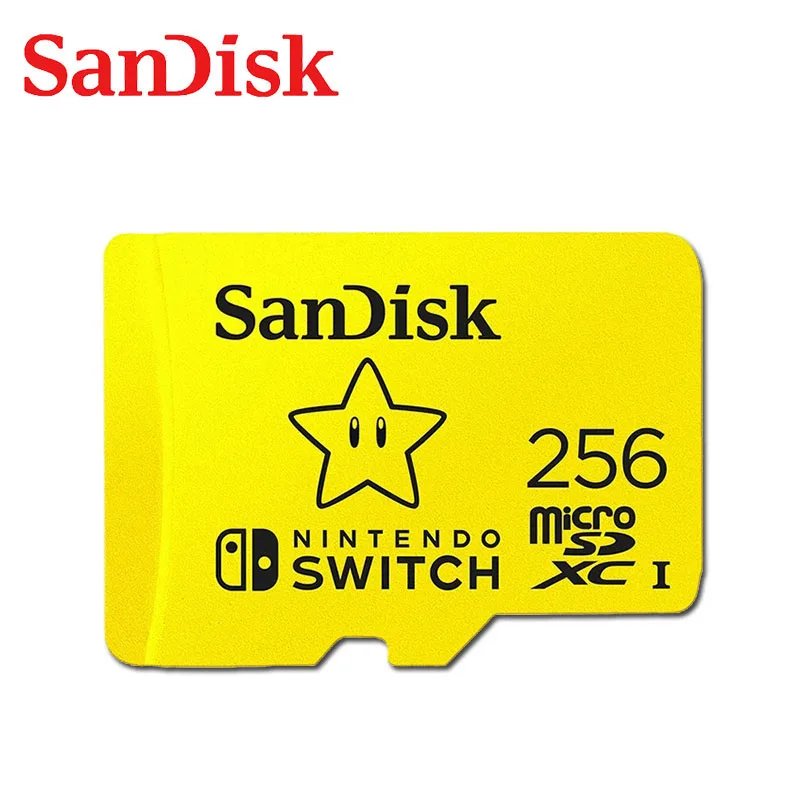SanDisk Memory Card 128GB 64GB 256GB Micro SD Card New Style For Nintendo Switch microsd TF Card SDXC UHS-I Game Expansion Card