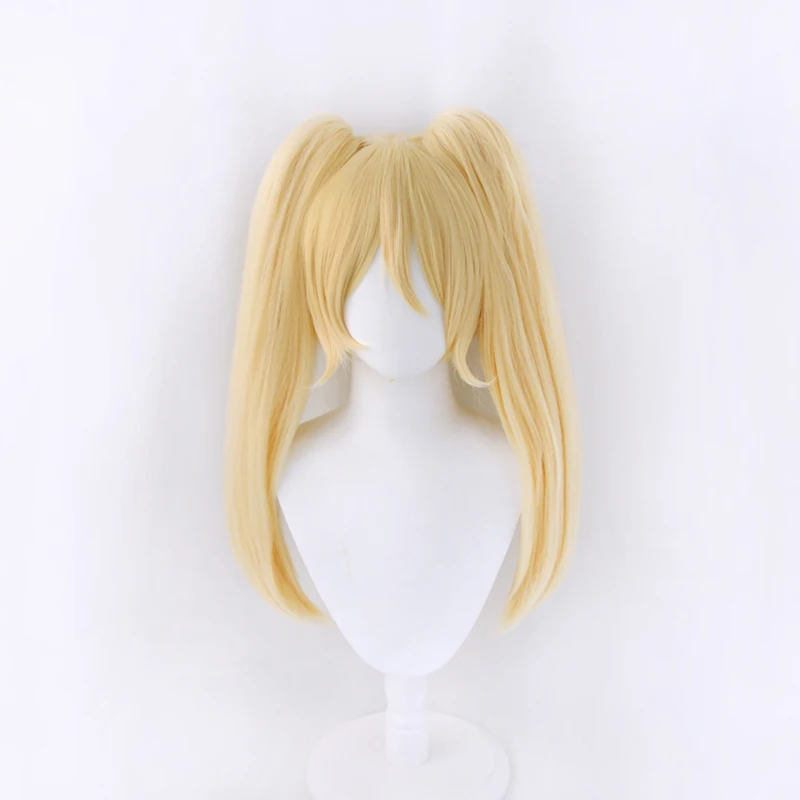 

Anime Danganronpa Saionji Hiyoko Blonde Ponytails Wig Cosplay Costume Dangan Ronpa Heat Resistant Synthetic Hair Women Wigs