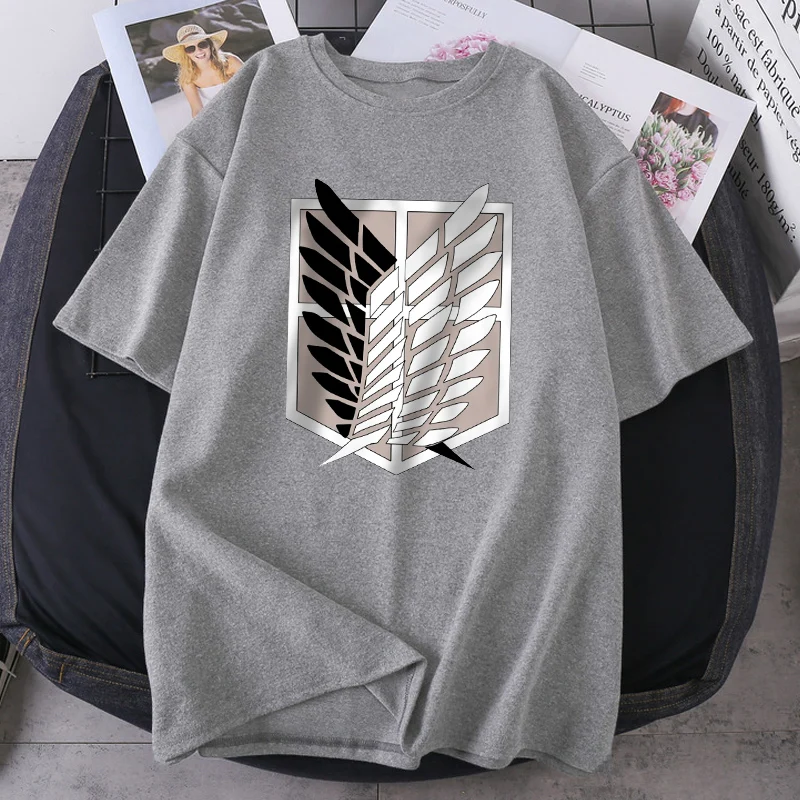 

Tops Attack On Titan Camiseta Woman Fashion T-shirts Women Short Sleeve O-Neck 2021 Retro Tshirt Black Vintage Bodybuilding Tees