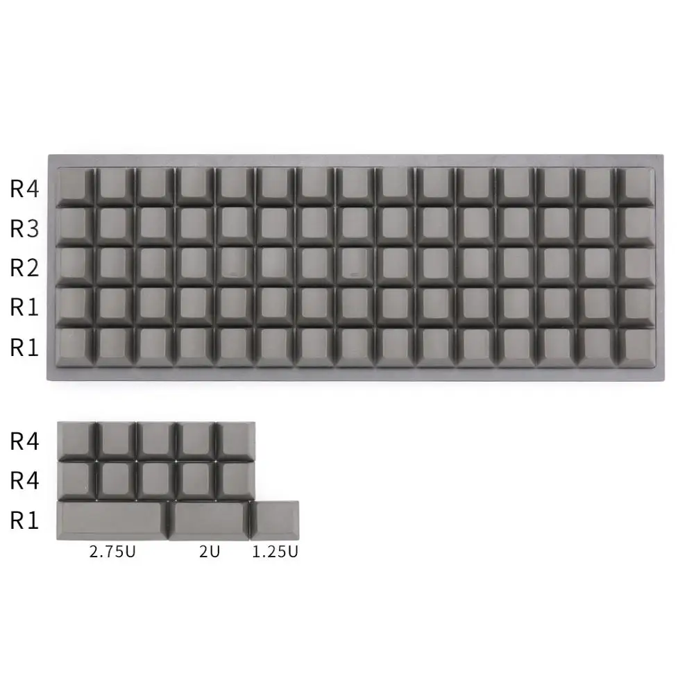 Planck keycaps пустые вишневые профильные ключи для Механическая клавиатура