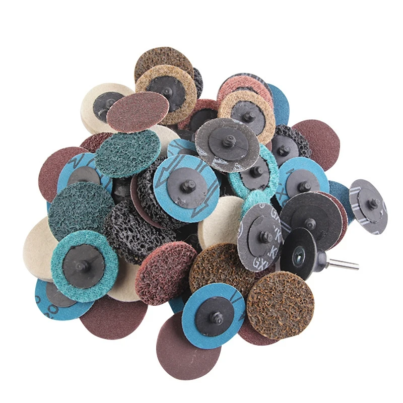 70Pcs Sanding Discs Set 2in Quick Change Surface Conditioning and 1/4 Inch Holder for Grind Polish Finish Rust | Инструменты