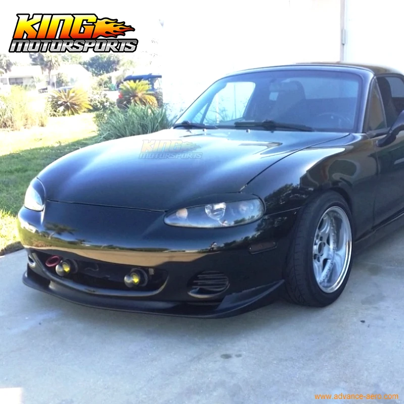 Подходит для 01 02 03 04 05 Mazda Miata MX-5 Coupe Convertible Gv Style передний бампер спойлер Global