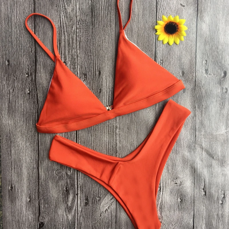 

Pink V-bikini Split Swimsuit Women Sunmmer Style Bikinis Set Beach Wear Swim Suit Two-piece Suits Swimming Suit for Women