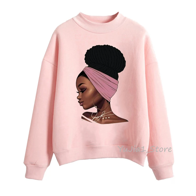 Женская толстовка Melanin Poppin розовая с капюшоном женская одежда красивая черная