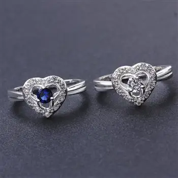 

European and American Style Heart-shaped Zircon Ring R643-B-8 LKNSPCR643-B