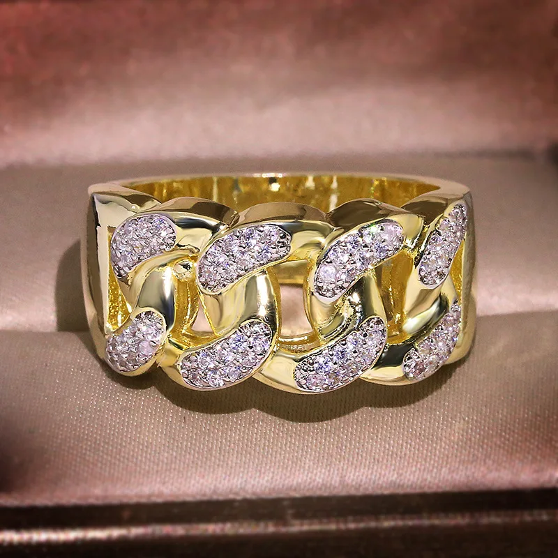 

18K Yellow Gold Jewelry Ring for Women Fine Anillos De Wedding Bizuteria Anillos Mujer Jewelry Anel Bijoux Femme 18 K Gold Rings